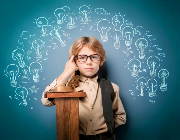 Boy with multiple ideas